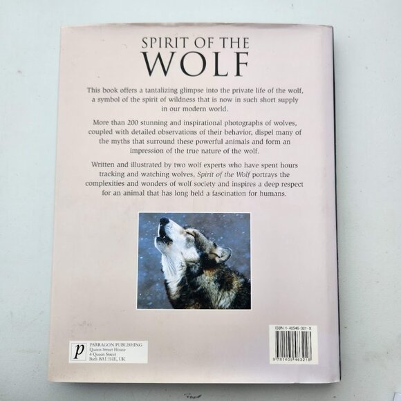 Spirit of the Wolf: Hardcover Book Coffee Table Decor Mythical Hunter of the Wil - Picture 3 of 16